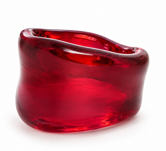 Red Venetian Glass Ring